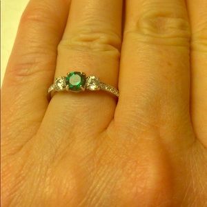 Swavorski Green Crystal Ring
